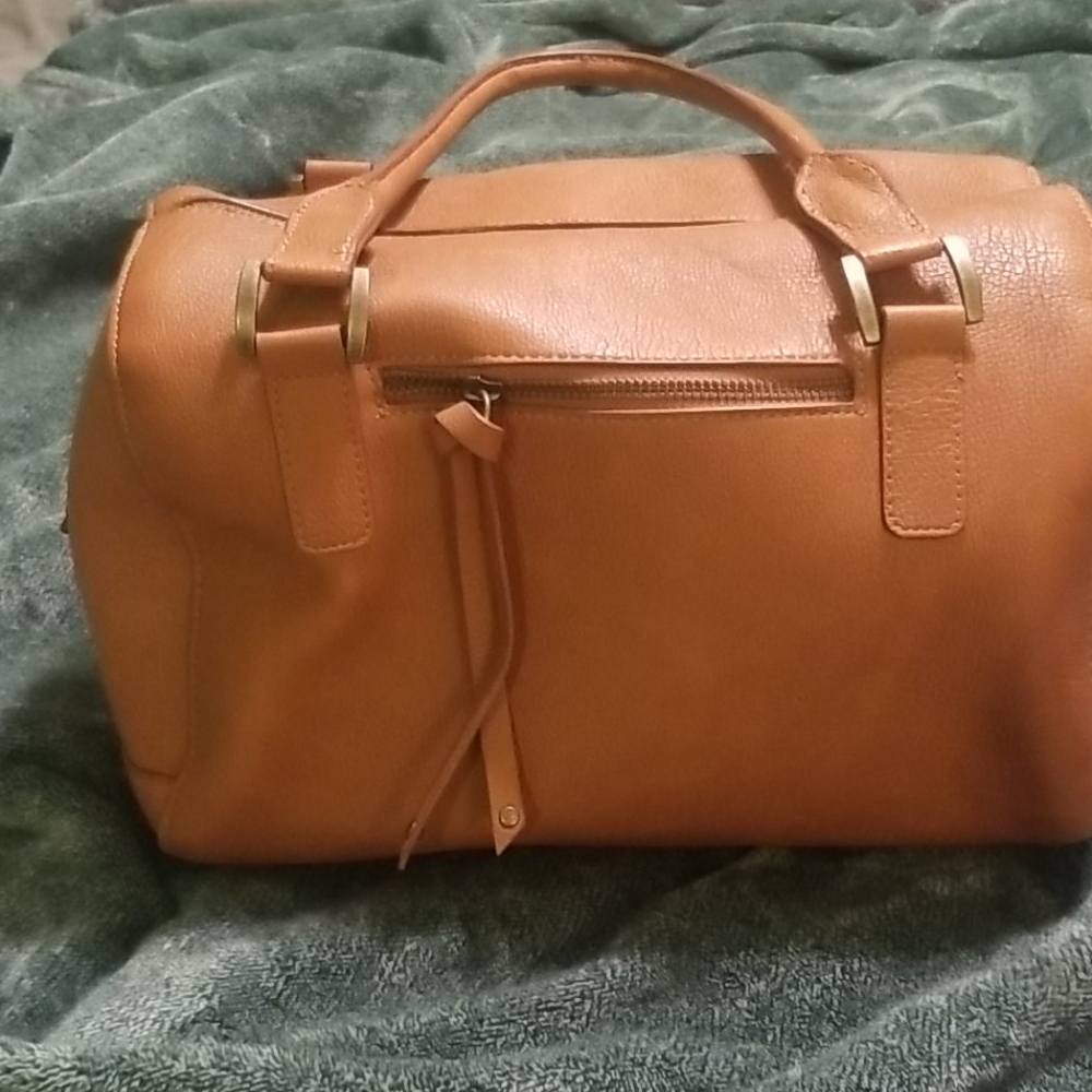 Express Camel-Colored Bag.